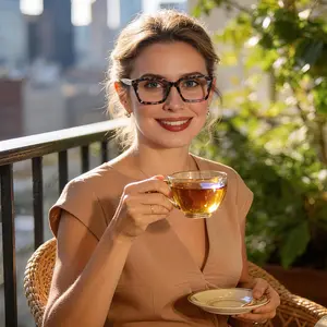 MARE AZZURO Oversized Reading Glasses Women Stylish Reader