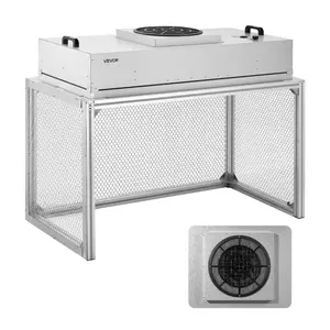 VEVOR Laminar Flow Hood, 24.02x 46.06x 27.36 inch Working Area FUU Fan Filter Unit, Meets Class 100/ISO 5 Clean Room Standards, with HEPA-14 Filter and G1 Pre-Filter, for Laboratory, Mushroom RoomVEVOR Super Brand Day