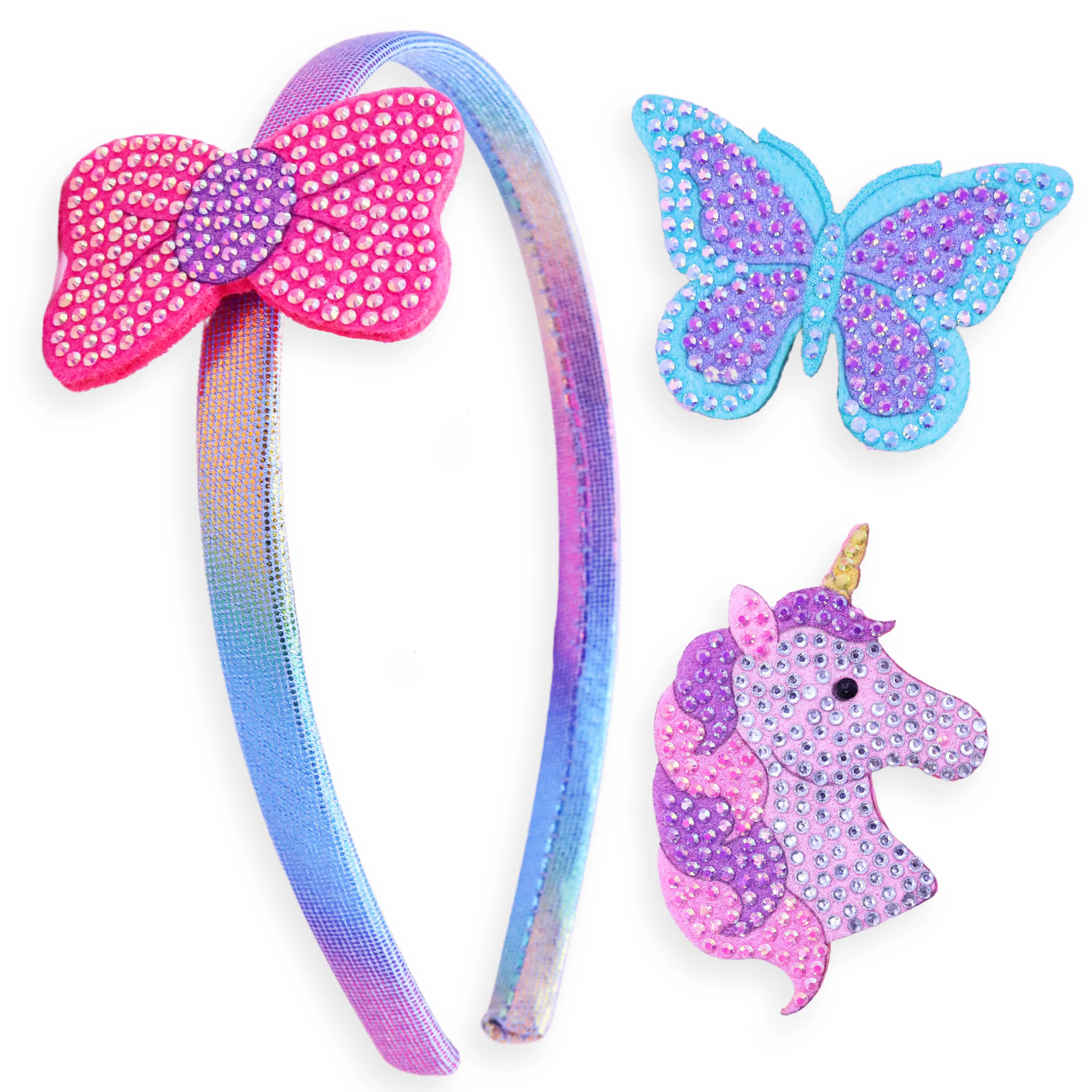 Rhinestone Unicorn/Bow headband