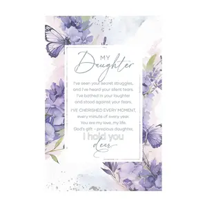 Dexsa My Daughter Wood Plaque with Easel and Hook