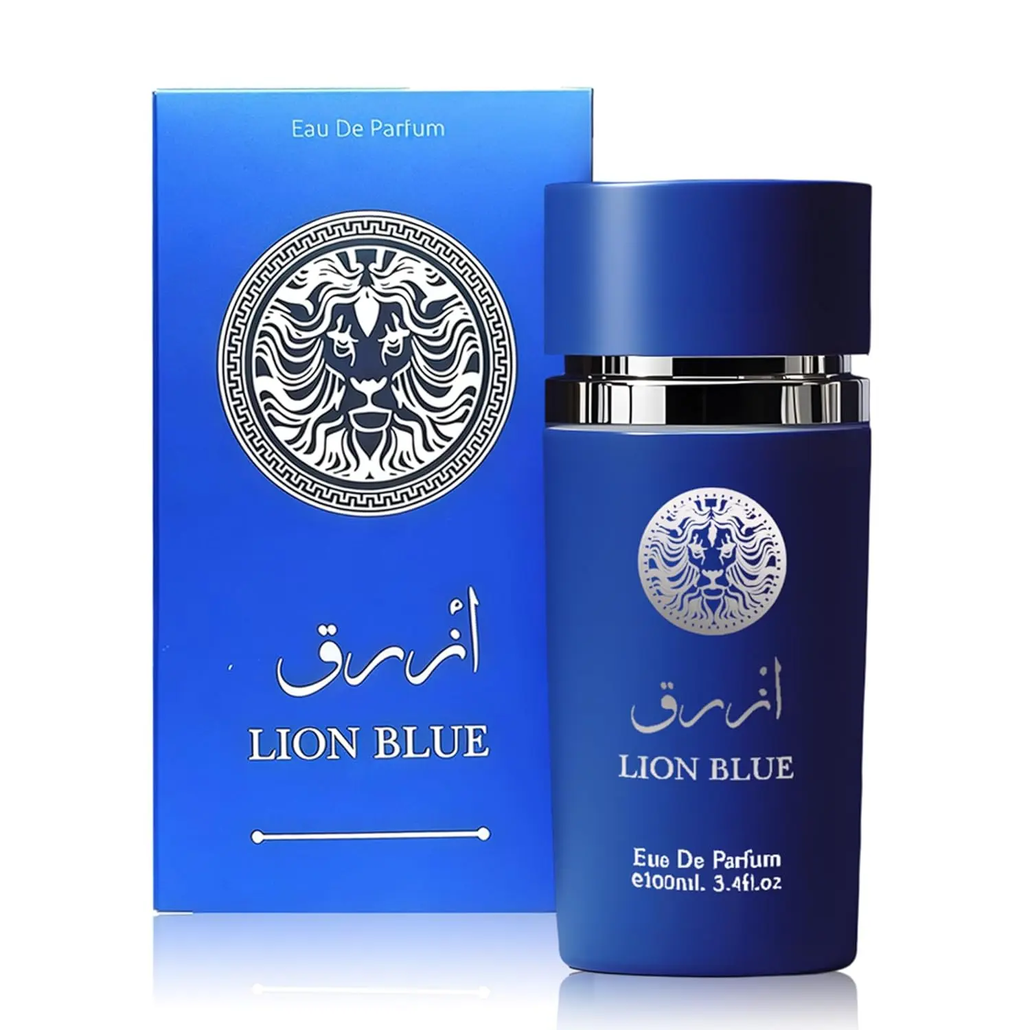 Men’s Cologne Lion Blue Original Natural Spray Eau De Toilette,Long-Lasting Scent Perfume for Men Elegant Bottle - Great Holiday Gift, 3.4 Fl Oz/100 Ml
