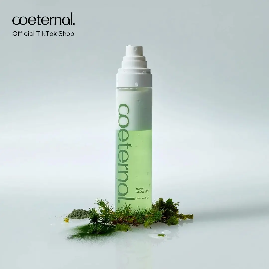Coeternal Instant Glow Mist with Algae11, Niacinamide & Turmeric – Hydrating Face Mist for Dry, Dull Skin, Fragrance-Free