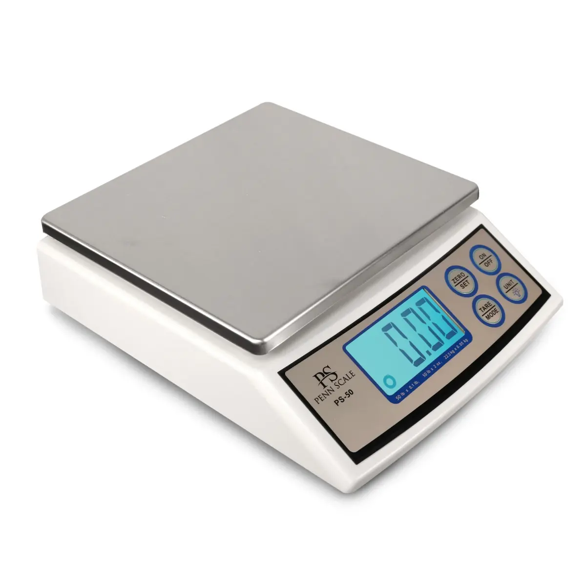 212 MAIN Penn Scale PS50 50lb Weight Scale - Accurate Food Measuring Tool with Auto Shut-Off, Commercial Look for Kitchen Portion Control