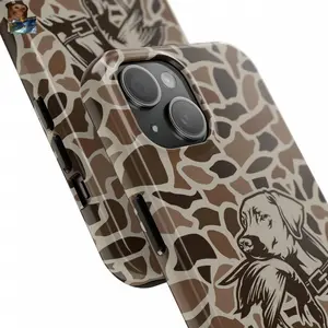 MagSafe iPhone Case Old School Camo Southern Style Duck Dog Tough Phone Case for iPhone 16 15 14 13 12 11 Pro Max Hunting Gifts for Him Duck Hunting Phone Cover for iPhone 13