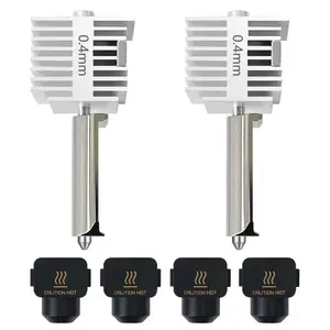 2 Pack A1 Mini/A1 Hotend Print  Hot End Kit Extruder Upgrade Stainless Steel Hotend  Metal  Radiator Integrated Structure Kit with Extra 2PK  Sock for Bambu Lab Printer