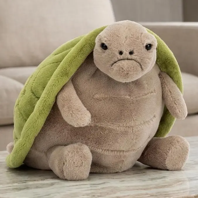 JELLYCAT Timmy Turtle Large Cuddly Turtle Plush – Ultra Soft Stuffed Animal for Bedroom Décor, Relaxation & Display