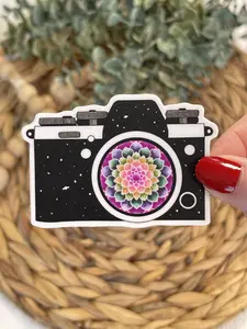 Camera Sticker for Laptop, Film Camera Sticker, Watercolor Camera Sticker, Camera Lover, Bumper Sticker, Water Bottle Sticker, Camera Decal