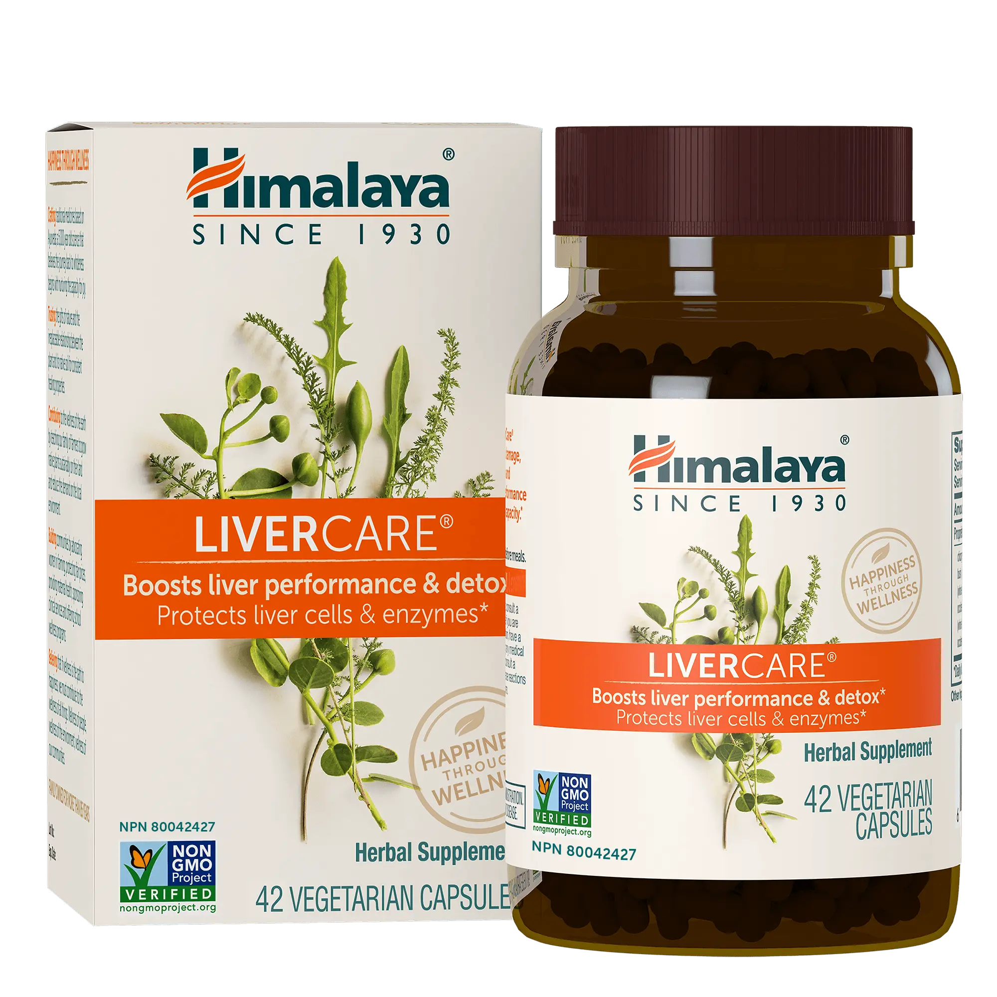 Himalaya LiverCare - Herbal Liver Support Promoting Waste Elimination, Liver Cleanse, Detox, and Bile Production - Vegan, Non-GMO, Gluten Free, 375 mg, 42 Capsules