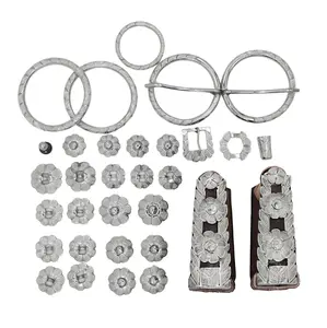 Montura Cafe Charra Juego Herrajes Acero Inoxidable Set