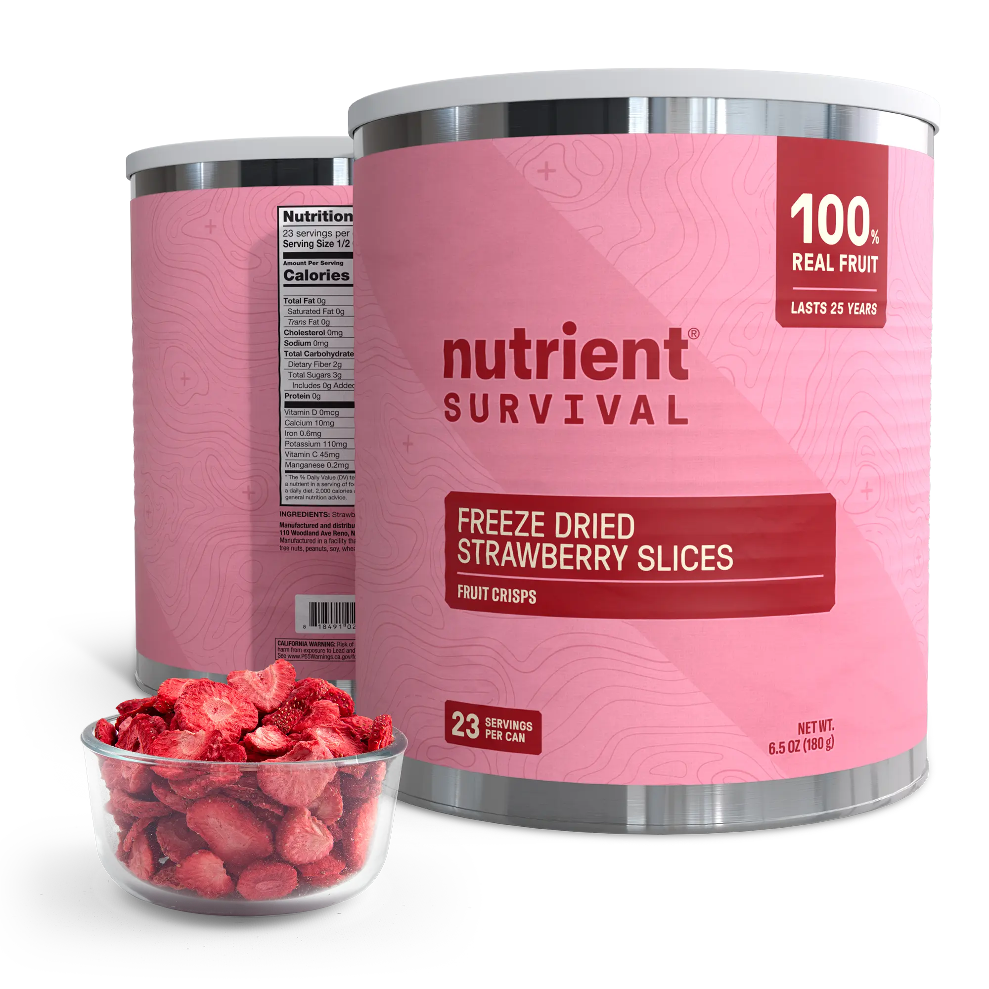 Freeze Dried Strawberry Slices #10 Can Freeze Dried Strawberry Slices #10 Can