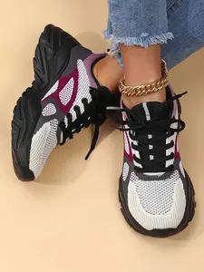 New Outdoor Couple Road Running Shoes, Sporty Style, Lightweight Breathable Eva Sole, Low Top Textile Upper, Perfect for All Seasons, Running Sports Shoes, Running Athletic Shoes, Running Sneakers