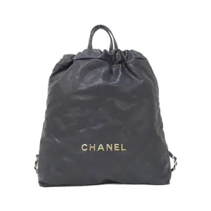 Pre-owned CHANEL Calfskin Tote Bags Chanel22 Line Caviar Skin Backpack