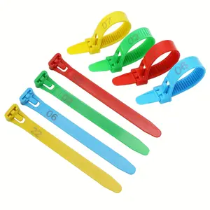 Adjustable Plastic Chicken Leg Rings, Anti-fall, with Numbers 01-50, for Identification of Poultry, Ducks, and Geese