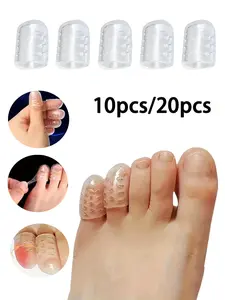 10pcs Waterproof Foot Toe Covers, Silicone Toe Protectors, Anti-Friction Breathable, Foot Care Protection, Moisturizing & Comfortable Design, Shoe Protector