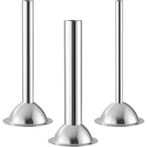 3 count Sausage Stuffer Kit Stainless Steel  Tubes for Size 22 Meat   Maker Kit, for #22   (#22)