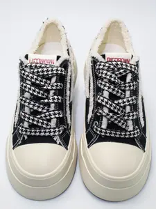 Houndstooth Pattern Shoelaces, Casual Versatile Sports Sneaker Shoes Laces, Shoes Accessories for Women & Men