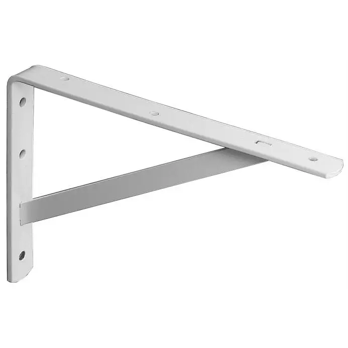 212 MAIN Knape & Vogt 20in. White Heavy-Duty Sturdy L-Shaped Shelf Brackets, Model 208WH500, for Household Appliance Parts & Accessories, Sturdy Bracket