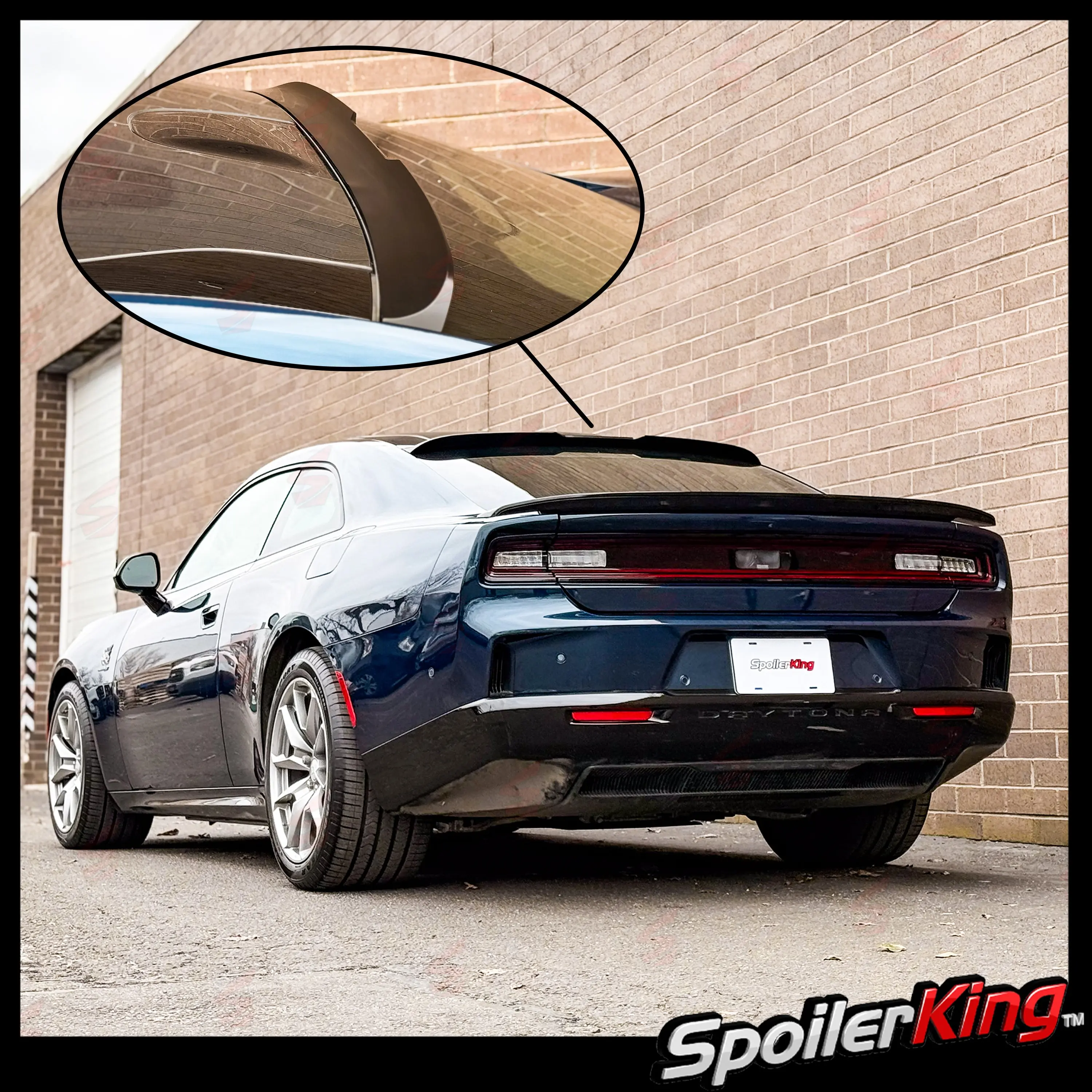 Car Rear Spoiler for Dodge Charger 2024-Present, Rear Window Roof Spoiler with Center Cut XL (380RC)