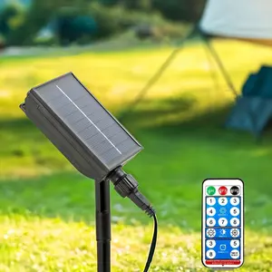 Solar  Box for 24V LED String Lights, 1200mAh Lithium Solar Panel with Remote Control, USB ,  Replacement Solar Panel for Outdoor Garden Lights