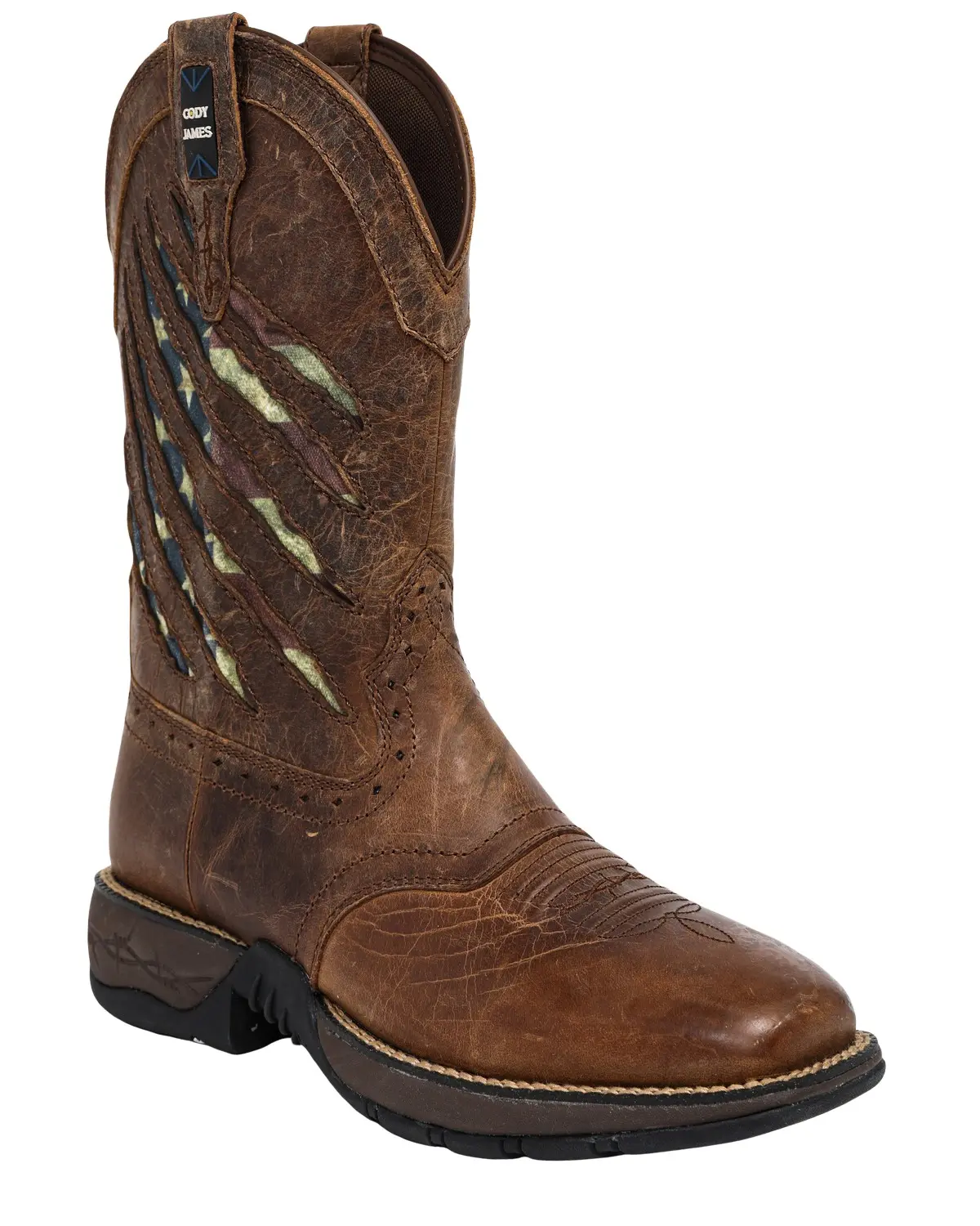 Cody James Men's Men'S Scratch American Flag Lite Performance Western Boot - Mlbf-3 Flag Cody James Men's Men'S Scratch American Flag Lite Performance Western Boot - Mlbf-3 Flag