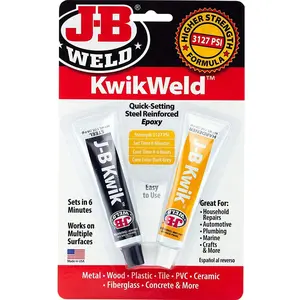 KwikWeld Quick Setting Steel Reinforced Epoxy - Dark Grey 2 oz