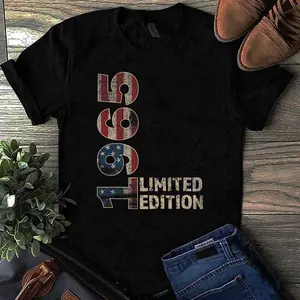 60th Birthday Gift men Vintage born 1965 turning 60 Year Old T-Shirt_1