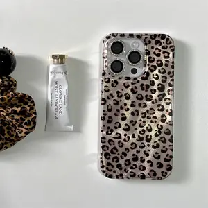 for use with iphone 16 pro max Sweet - Cool Leopard Print  cases for use with iphone 15 plus 14 pro 13/12/11 cases for women for use with iphone X/XS XSMAX 7/8 PLUS para Samsung galaxy s24 ultra  compatible with s23 plus s22 Protection case