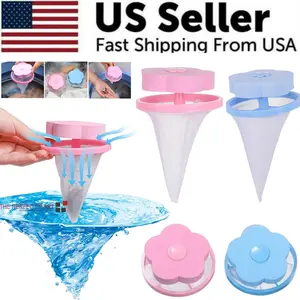 2 Pcs Floating Pet Fur Catcher Laundry Lint Pet Hair Remover for Washing Machine Does not apply