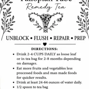 Loose Leaf or Tea bag Option available-Fallopian Tube Unblock Fibroid Remedy Tea Natural Herbal
