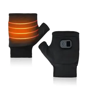 Heated Gloves Three-Temperature Adjustable 45°c-55°c, Type-C Dual USB Charging Line, 2000mah Battery, Comfortable Warmth for Office Work