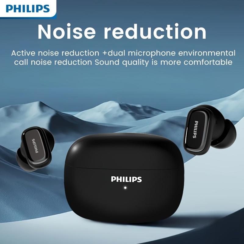 Philips Tat2569 Wireless Earphones, Fast Charging & Long Battery Life, Bluetooth-compatible Headphones for Music, Calls, Travel, Genuine Product