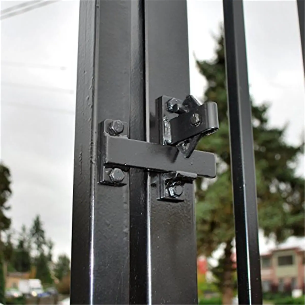 212 MAIN Galvanized Steel Gate Latch - Universal, Adjustable for 0-3 Inch Gaps, Mounts on Gates and Doors, Strength, Powder Paint, Swing Gate