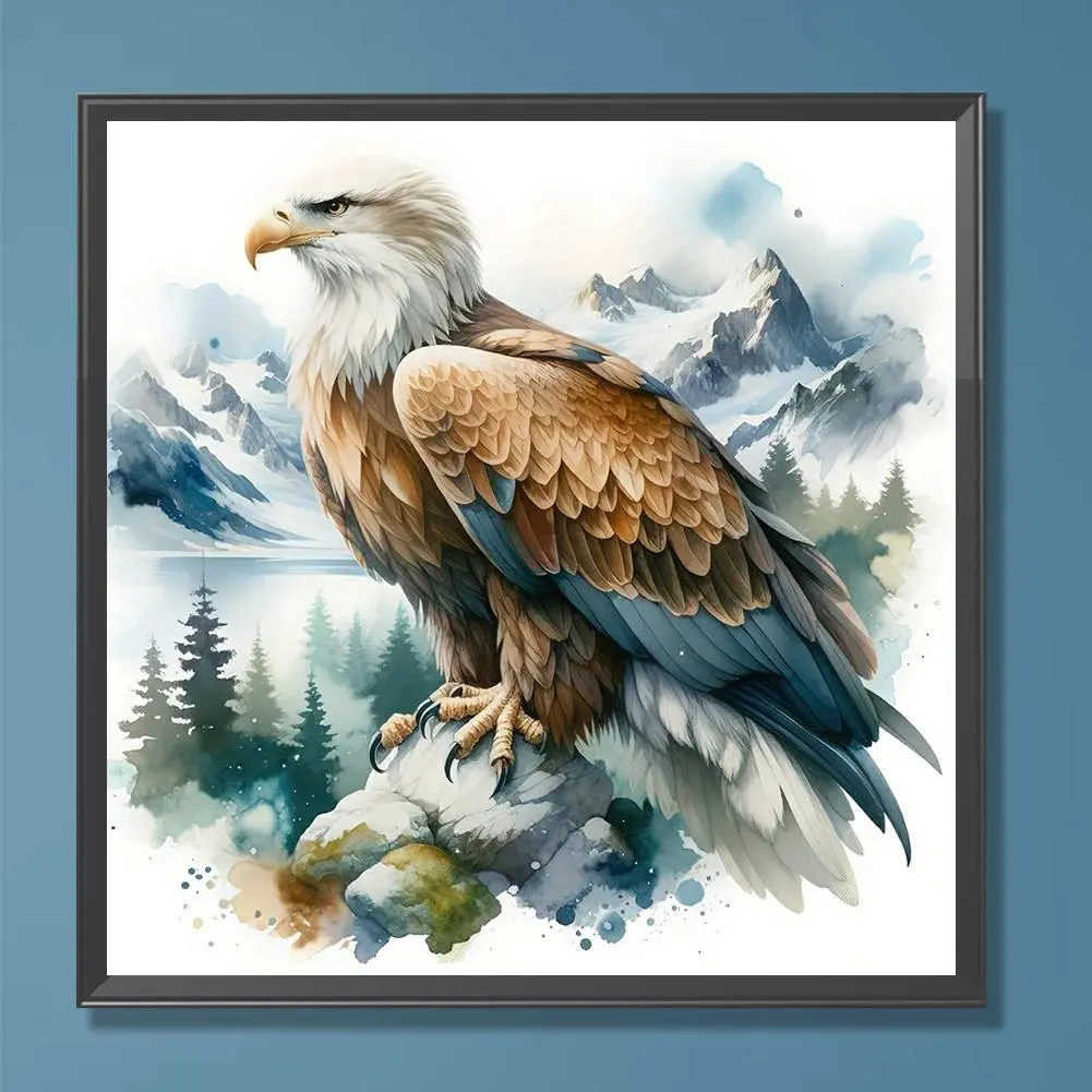 Eagle Pattern DIY Diamond Arts Colorful Painting Kit without Frame, DIY 5D Diamond Arts Colorful Painting Kit, Wall Art Decor for Home Living Room