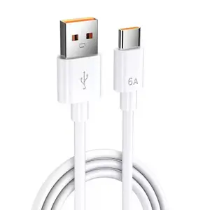 66W Fast Charging Cable for Xiaomi Google Android Phones, Type-C USB Charger, 6A High-Speed Data Transfer, Durable Efficient Power Solution