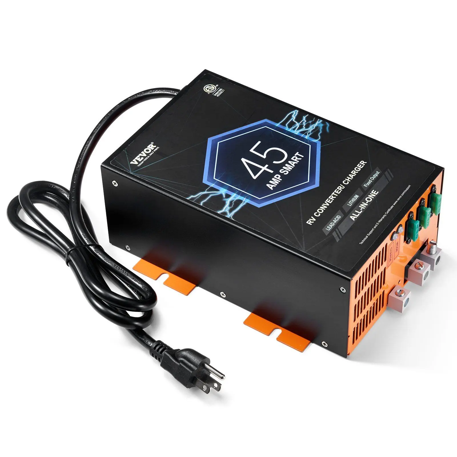 VEVOR RV Converter 45 Amp 110V AC to 12V DC RV Power Converter Battery Charger