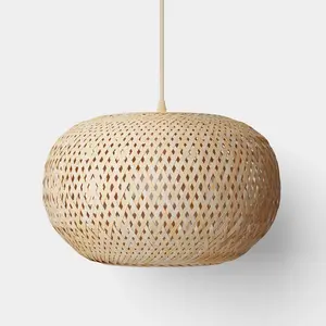 Bamboo Woven Pendant Light - Room Essentials Bamboo Woven Pendant Light - Room Essentials