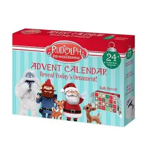Rudolph Advent Calendar - Traditional Advent Calendar with Decorative Elements and Traditional Design