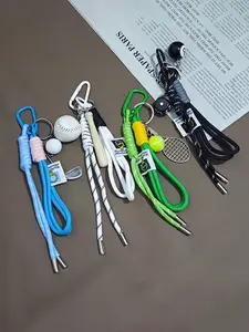 The Sports Style Woven Pendant, Stylish Playful Charm - A Sports Pendant For Baseball, Tennis And Other Sports, Is An Accessory For Sports Enthusiasts. Versatile, Can Be Hung On Bags And Keys For Decoration