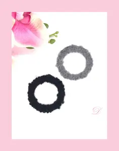 Simple Hair Ties, Hair Ties, Hair Elastic Band, Ponytail Holders, Bun Holders, Black, Grey, Hair Accessories, Crochet, Gift For Girl Her