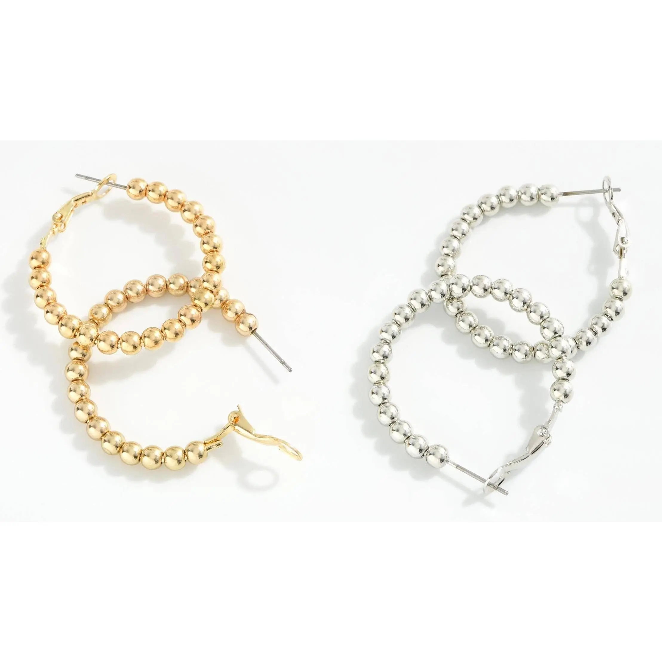 Beaded Hoop Earrings