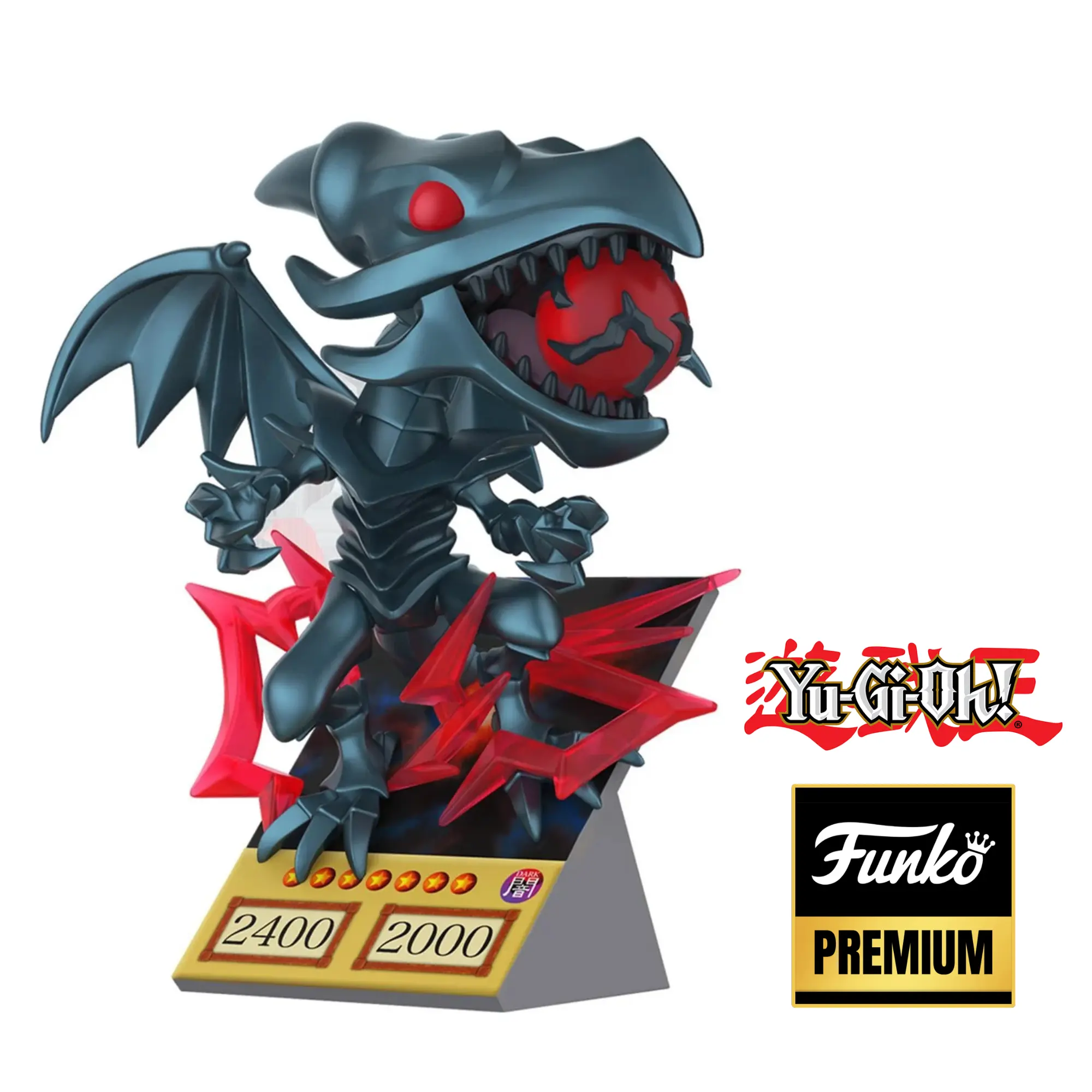 Yu-Gi-Oh Red-Eyes Black Dragon Card Premium Funko Pop! Vinyl Figure #2317