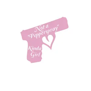 Not a pepper spray kind of girl car decal choose color and size Windshield Sticker