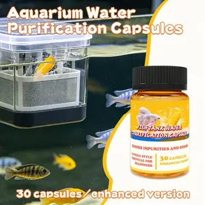 Aquarium Water Purification Capsules, Portable Strong Effect, Suitable for Fish Tanks and Garden Ponds, Quick Nitrogen Decomposition, Efficient Water Cleaning