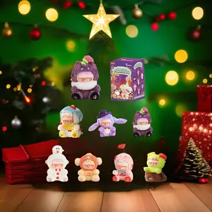 TOYCITY MONBOO "Monster Park" Blind Box - Random Plush & Vinyl Figure, Cute Backpack Charm for Spooky Season & Christmas (Free Clip, 1/72 Hidden)
