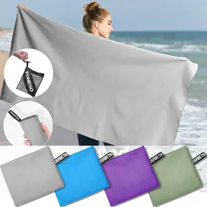 Large Microfiber Towel For Outdoor Travel & Gym & Camping Beach Towels Quick Dry