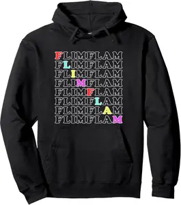 Flim Flam Funny Flamingo Pullover Hoodie