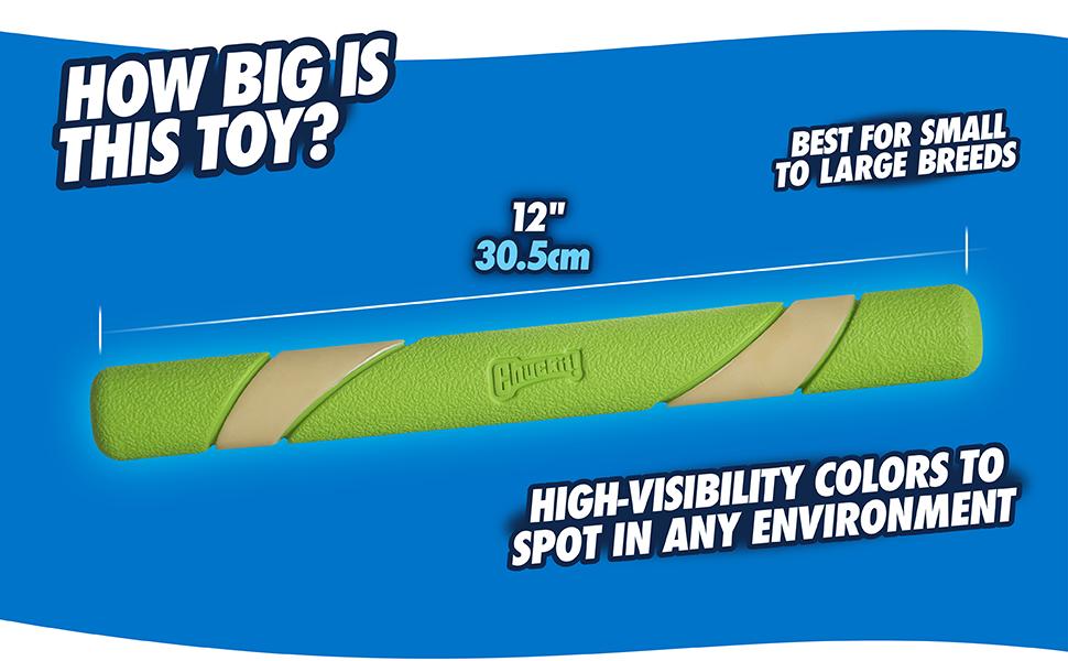 Chuckit!Interactive Dog Toy Ultra Fetch Stick - 12 Inch Outdoor Dog Toy for All Breed Sizes