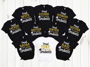 Proud Family of 2024 Graduate T-Shirt, Custom Proud Graduation Shirt, Matching Family Graduate Tee, Personalized Proud Senior Tee, Graduation Party Shirt.