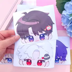 Love and Deepspace Chibi Mascot Clip Peeker Sticker | Waterproof Car Decal | Xavier Zayne Rafayel Sylus Caleb