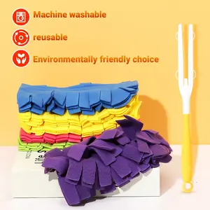 Swiffer Duster Refills, 5 Colors with Handle, Electrostatic Dust Removal Brush, 360° Multisurface, 4x Microfibers, Unscented, Disposable, Home Cleaning